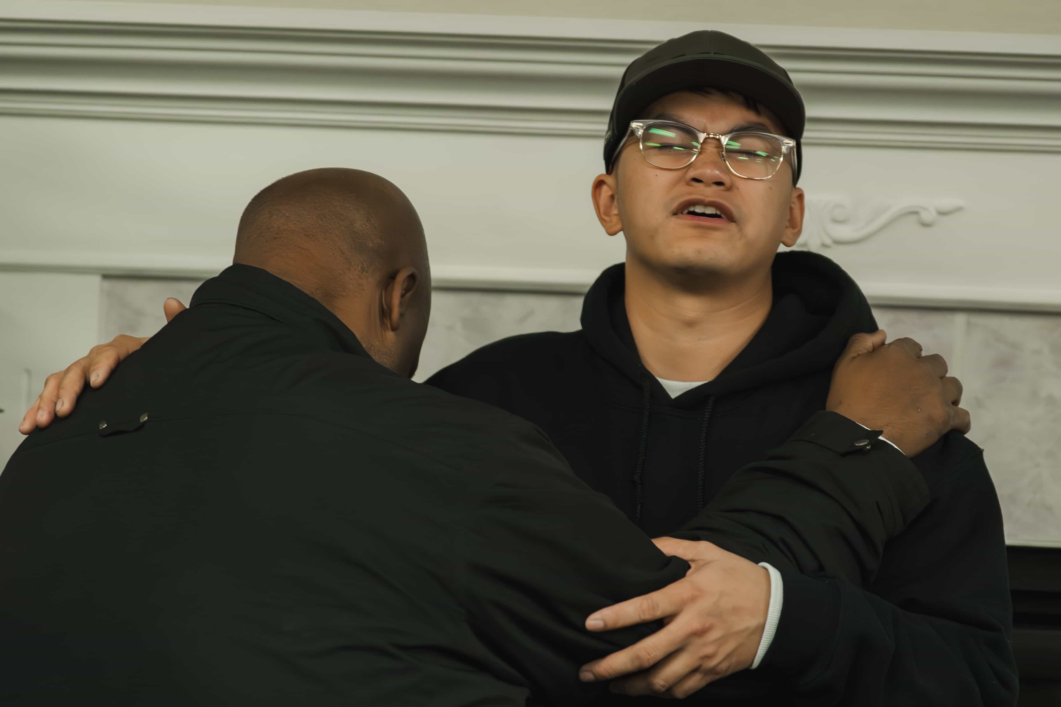 People connecting at Life Community Church - Connect page hero background